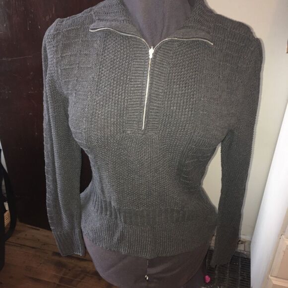 Eddie Bauer quarter zip merino wool blend sweater - Picture 1 of 3